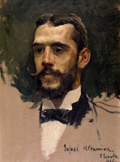 Rafael Altamira y Crevea door Joaquín Sorolla